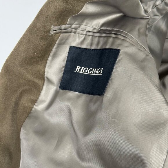 Vintage J.Riggings Men's Faux-Suede Blazer Brown Size 42R - Picture 5 of 7